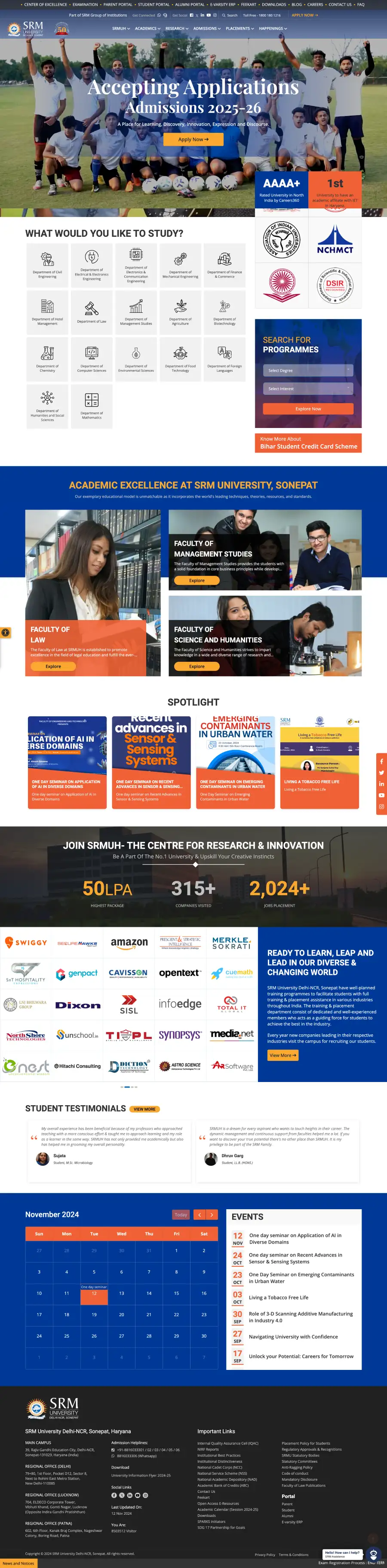 SRM University Delhi NCR Sonepat